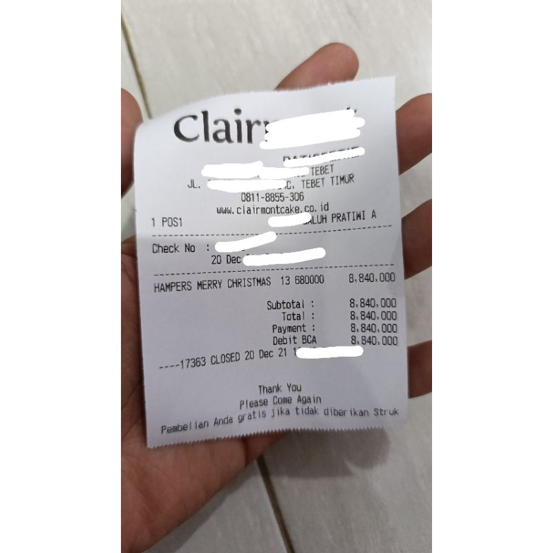 

Custom Struk 1, Harga Per Struk