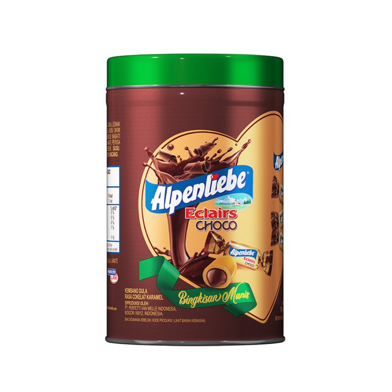 

Alpenliebe eclairs choco permen cokelat karamel kaleng 144gr