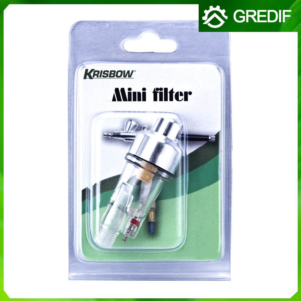 Krisbow Airbrush Water Trap Mini Filter – Saringan Kompresor Slv Hs-F4