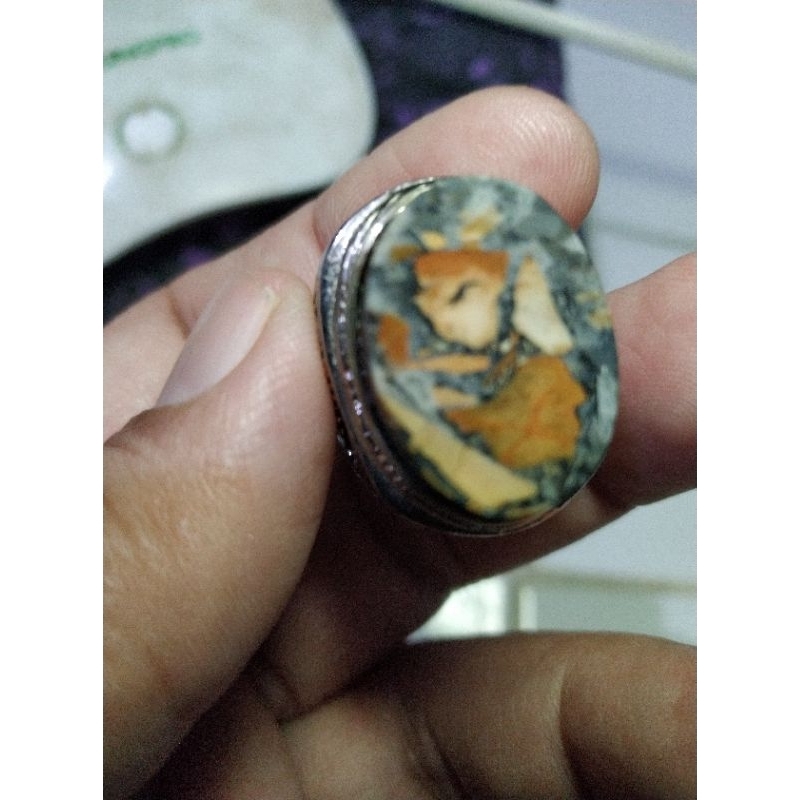 Batu Garut Motif Gambar Anak Bermain Piano kode 17/407