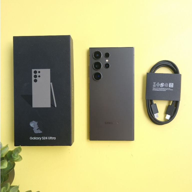Samsung S24 ULTRA 12/256gB fullset garansi resmi second hp android bekas murah