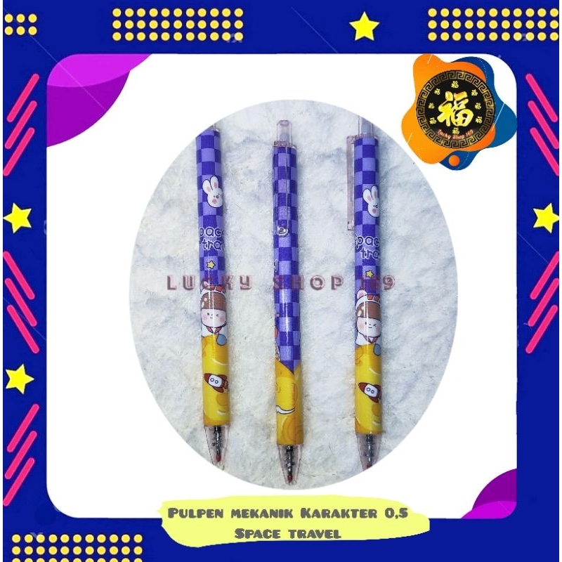 

Pulpen Mekanik Karakter 0,5 Space Travel | Pen Estetik Cetek | 1 PCS