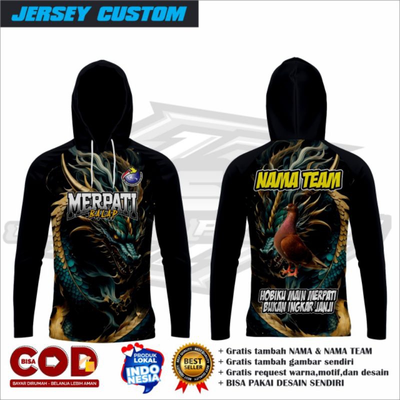 Jersey merpati gratis request desain/Jersey merpati custom/Jersey merpati kolong custom/Jersey merpa