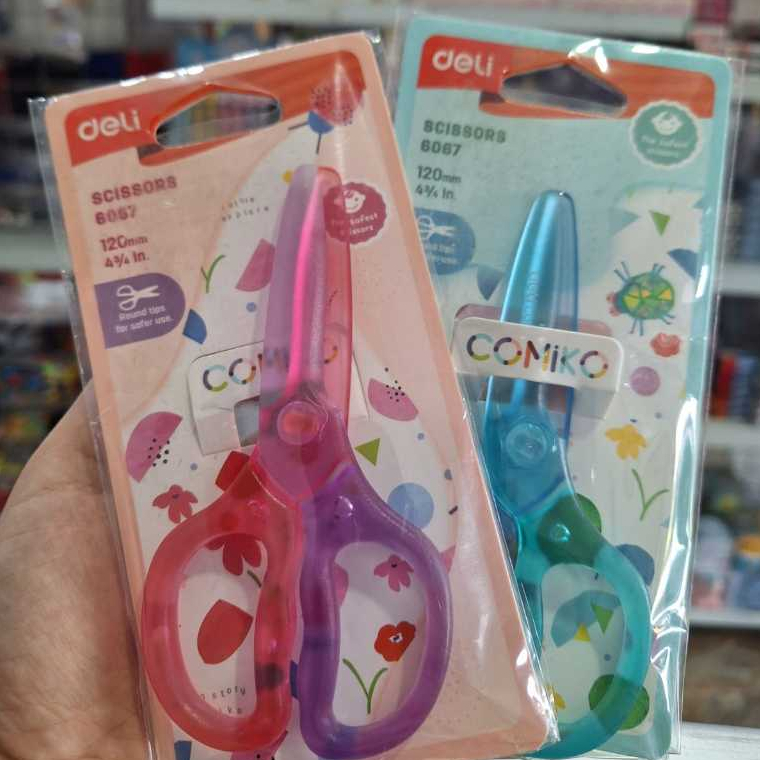 

Deli School scissors | 6067 Comiko Gunting Plastik Anak Sekolah