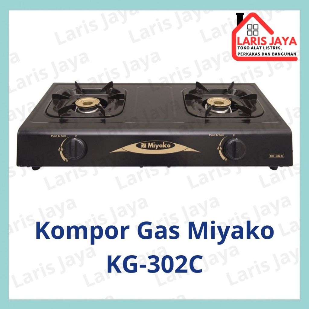 Kompor Gas Miyako KG-302C / Kompor 2 Tungku Miyako