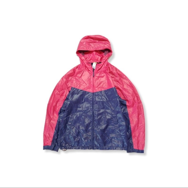 Jaket Parasut Uniqlo Two Tone Colour Gorpcore Second M-L