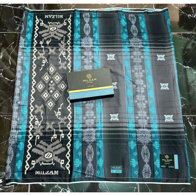 Sarung MILZAM Jacquard Gapuro Gold