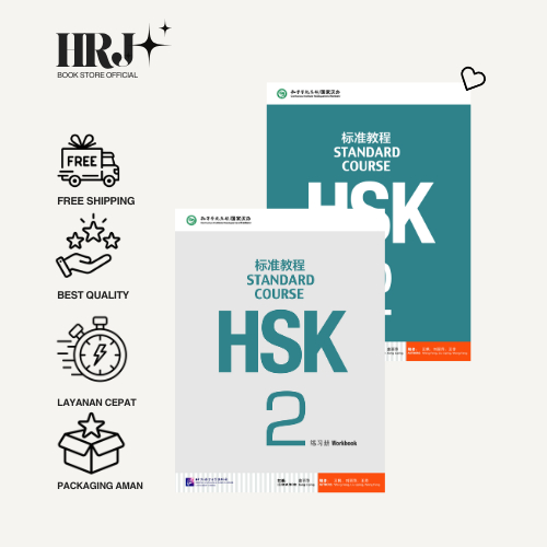 BUKU BELAJAR HSK 2 TEXTBOOK & WORKBOOK| BAHASA MANDARIN
