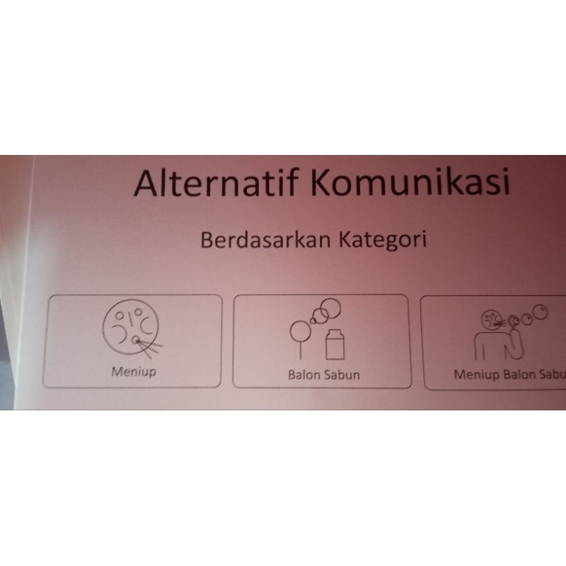 

kartu Communication Picture (Compic) hitam putih