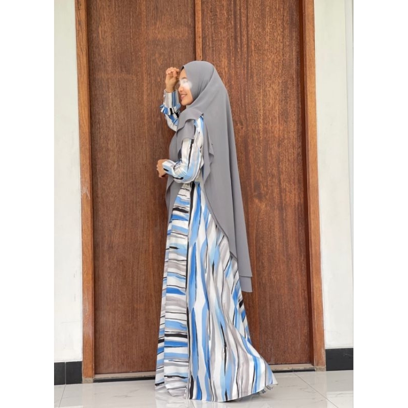 NIESHA DALILA LEANNA RUKA GRAVITA AMARILIS OXFORD GAMIS DRESS SYARI BY HIJAB KAYUNIE