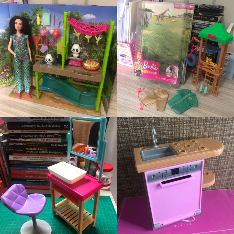 Barbie Mattel Playset Aksesoris Furniture (baca deskripsi)