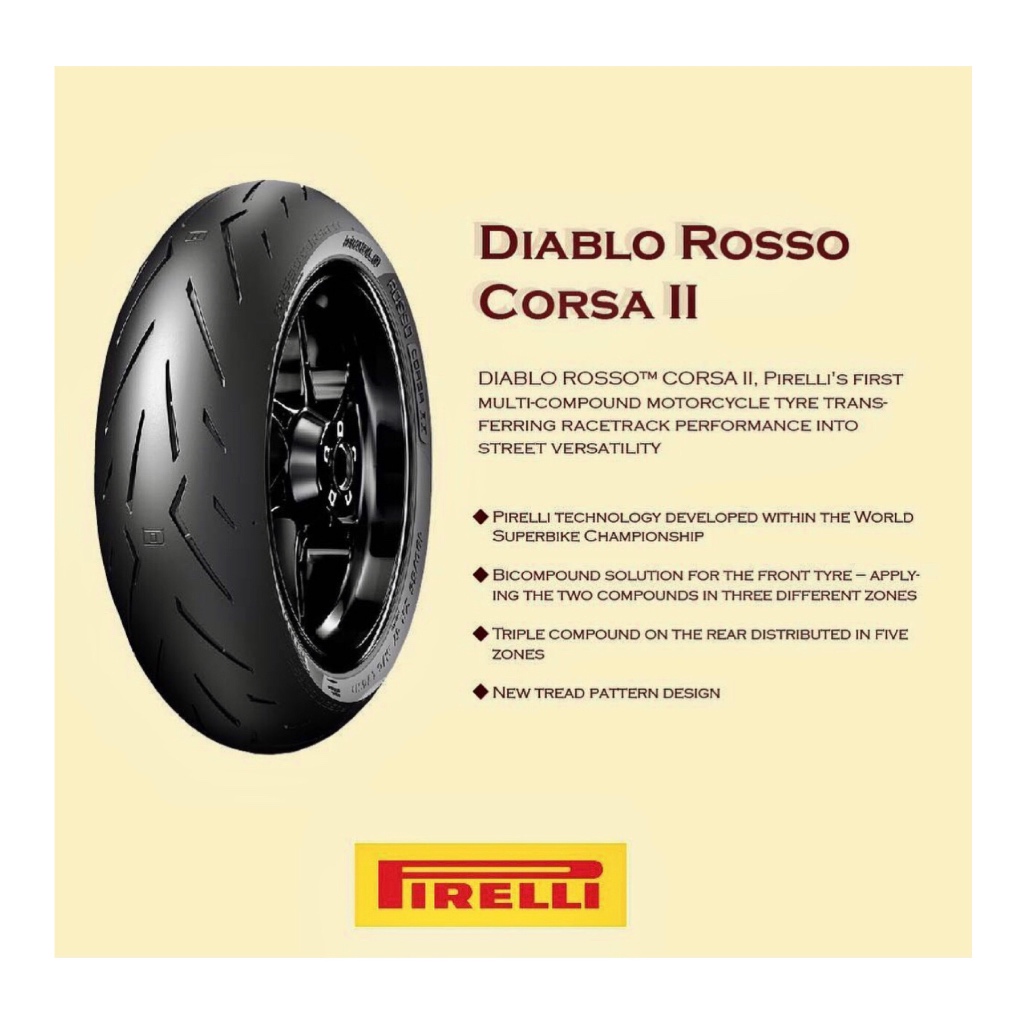 Ban Pirelli Diablo Rosso Corsa 2 II Pirelli Diablo Rosso Corsa 2 100/80-17