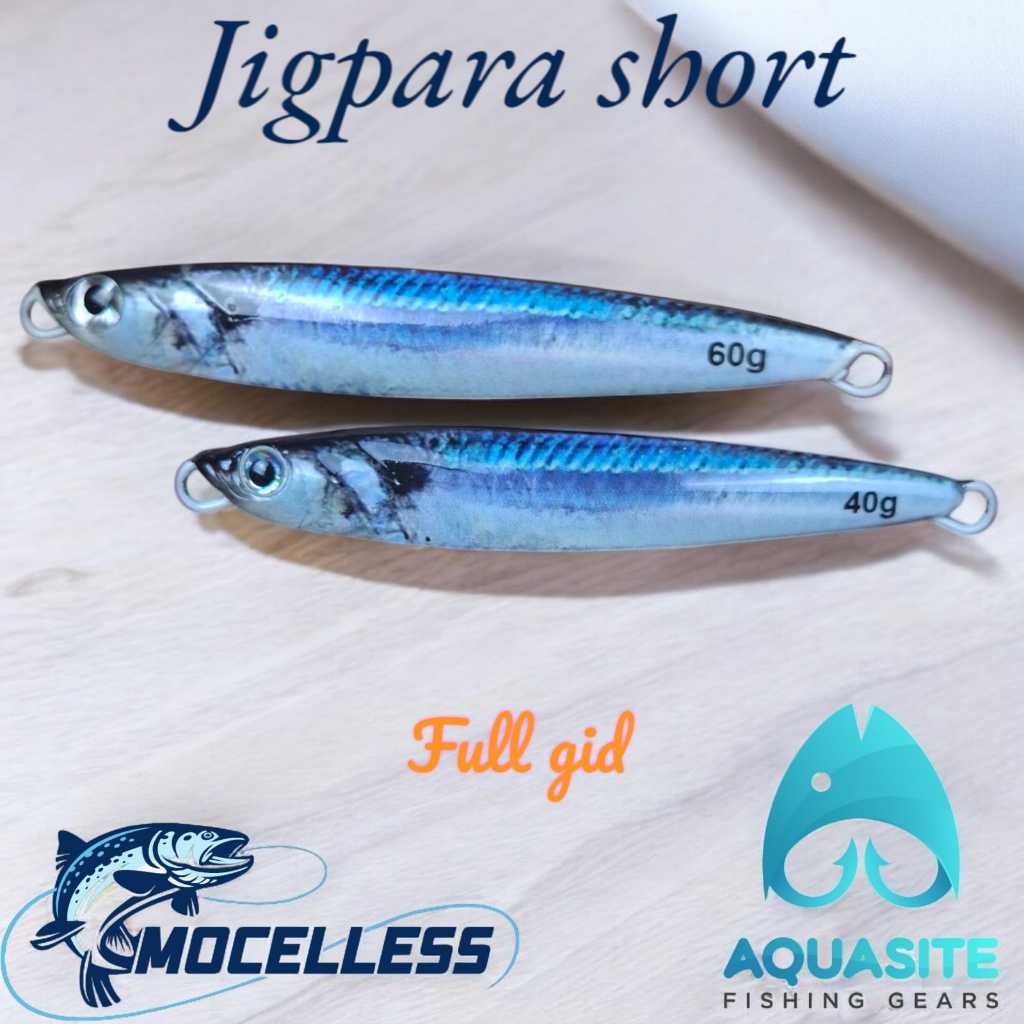 metal jig jigpara full gid 40, 60 gram umpan jigging kualitas tinggi