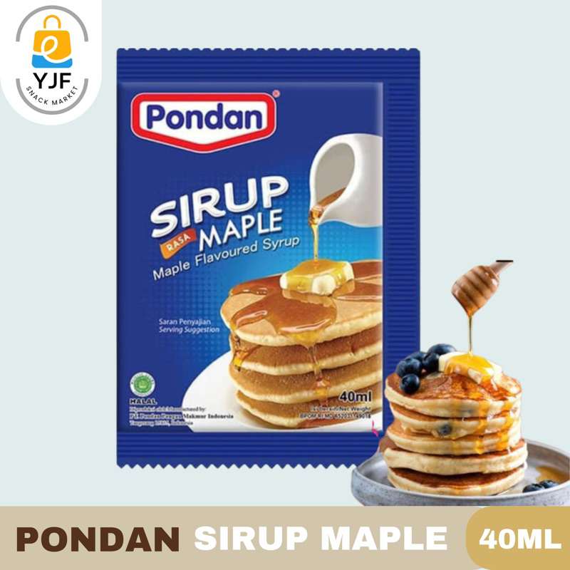 

Pondan Rasa Maple Syrup / Sirup Rasa Maple Topping Pancake Dessert / Sirup Ice Cream Maple - 40ml 1PCS