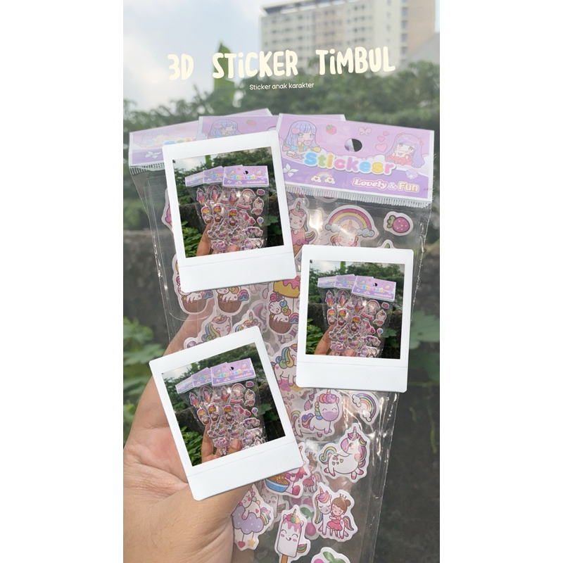 

3D Stiker Timbul / stiker anak karakter