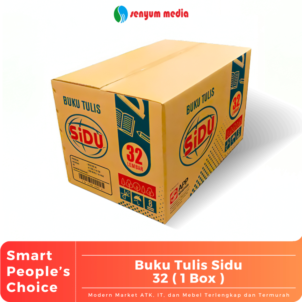 

Buku Tulis Sinar Dunia SIDU 32 Lembar (1 Box Isi 40 Pack / 400 Buku) (S:BOX)