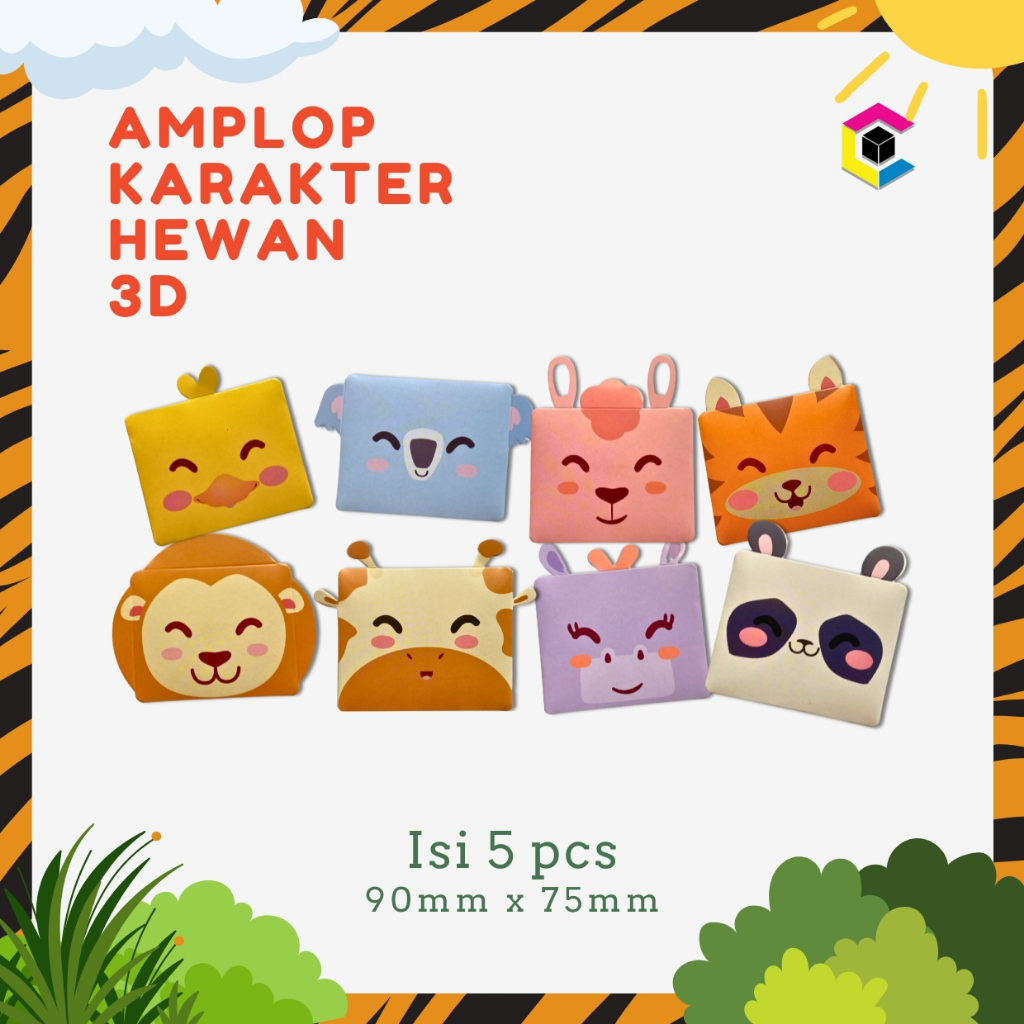 

Amplop 3D Viral Karakter Hewan Lucu Unik Aesthetic Unik isi 5pcs - CALDERA DIGITAL PRINTING