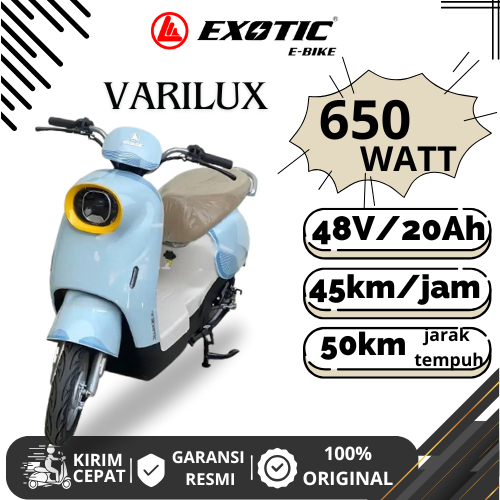 Sepeda Listrik Exotic VARILUX PRO 650 watt Scooter Listrik Exotic sepedah Elektrik Murah, Pacific