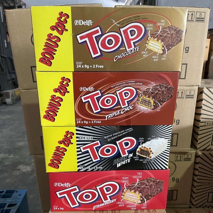 

Delfi wafer top box isi 24pcs