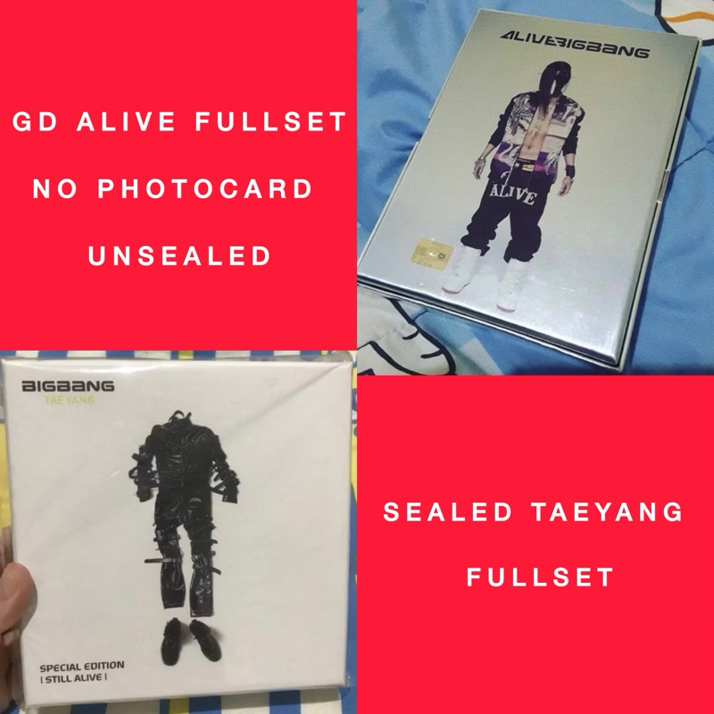 BIG BANG ALIVE STILL ALIVE SPECIAL ED CD ALBUM GD G-DRAGON TAEYANG VER IMPORTED