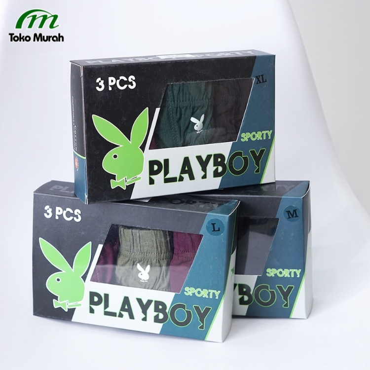 Playboy Sporty Celana Dalam Pria | CD Pria isi 3 | Pakaian Dalam Pria
