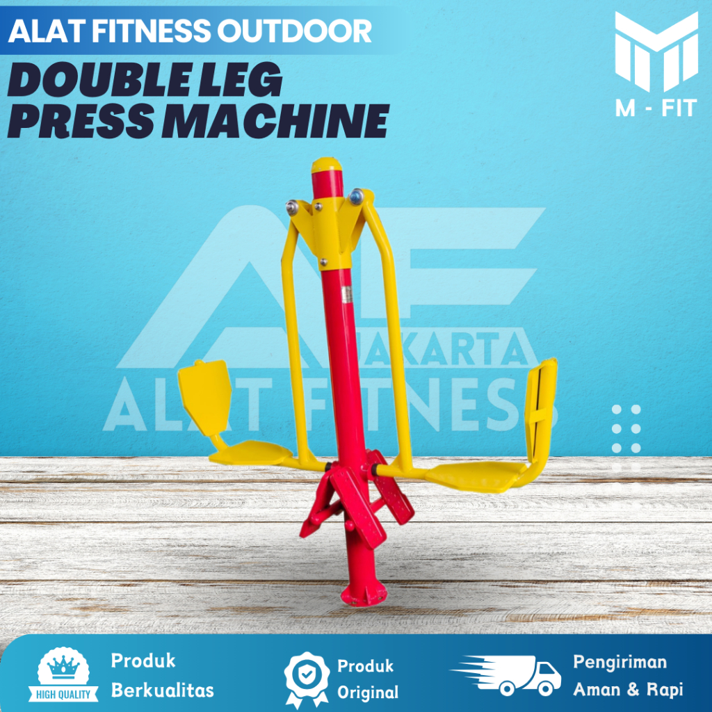 Alat Fitness Outdoor Double Leg Press Machine Alat Olahraga Outdoor
