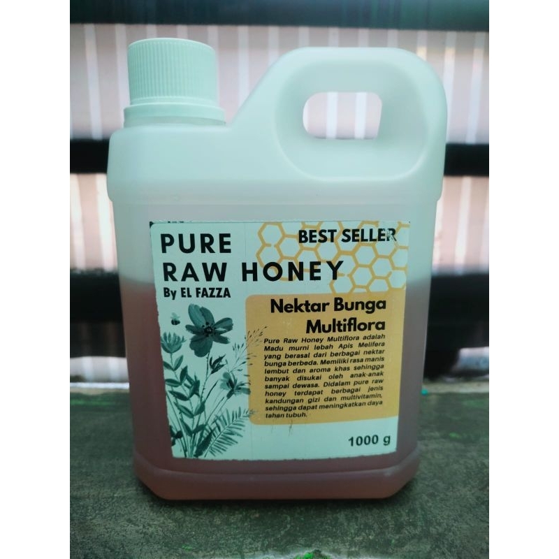 

Pure raw honey madu multiflora 1000 gram