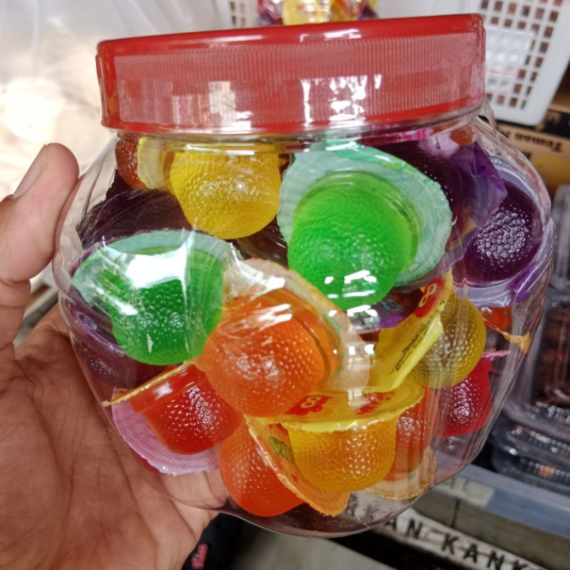 

Cemilan anak agar agar toples