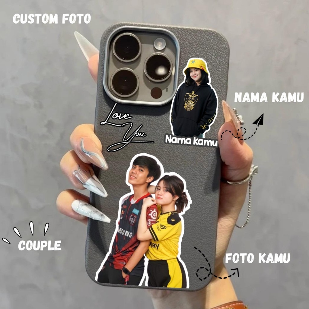 Custom Case Couple Aesthetic oppo vivo realme xiaomi redmi samsung infinix iphone Bisa request foto 