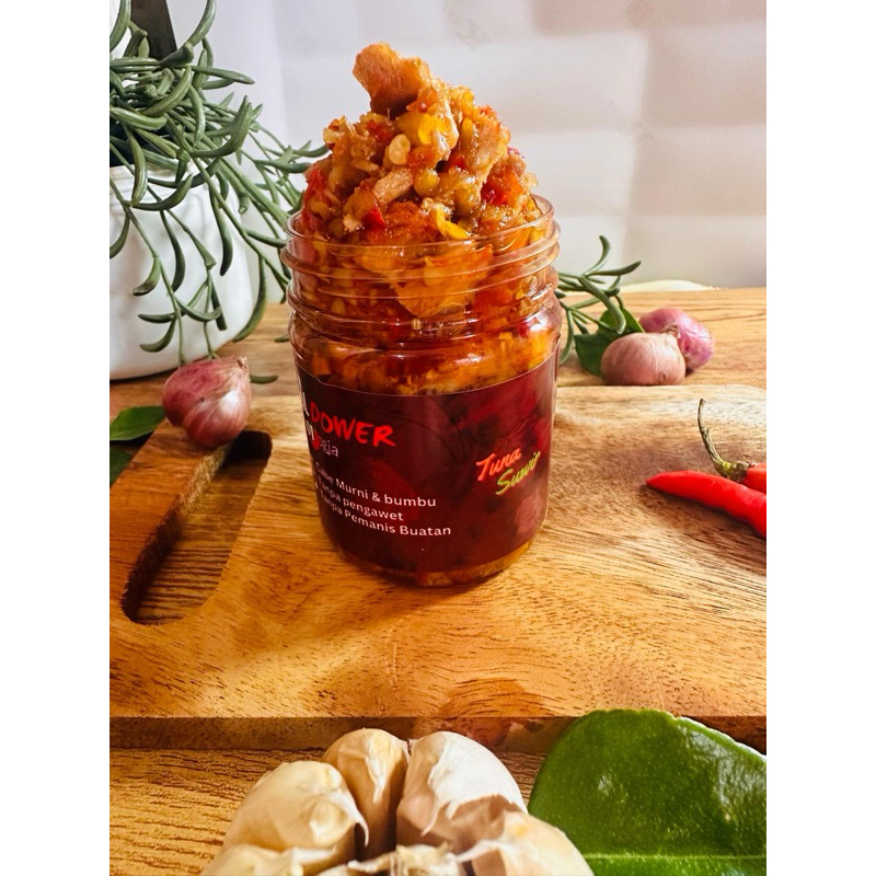 

Sambel Tuna Suwir - Sambel pedas - Sambel toples