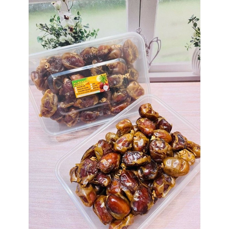 

KURMA KHALAS SAAD (Kemasan toples 500gr/½kg dan 1000gr/1kg)