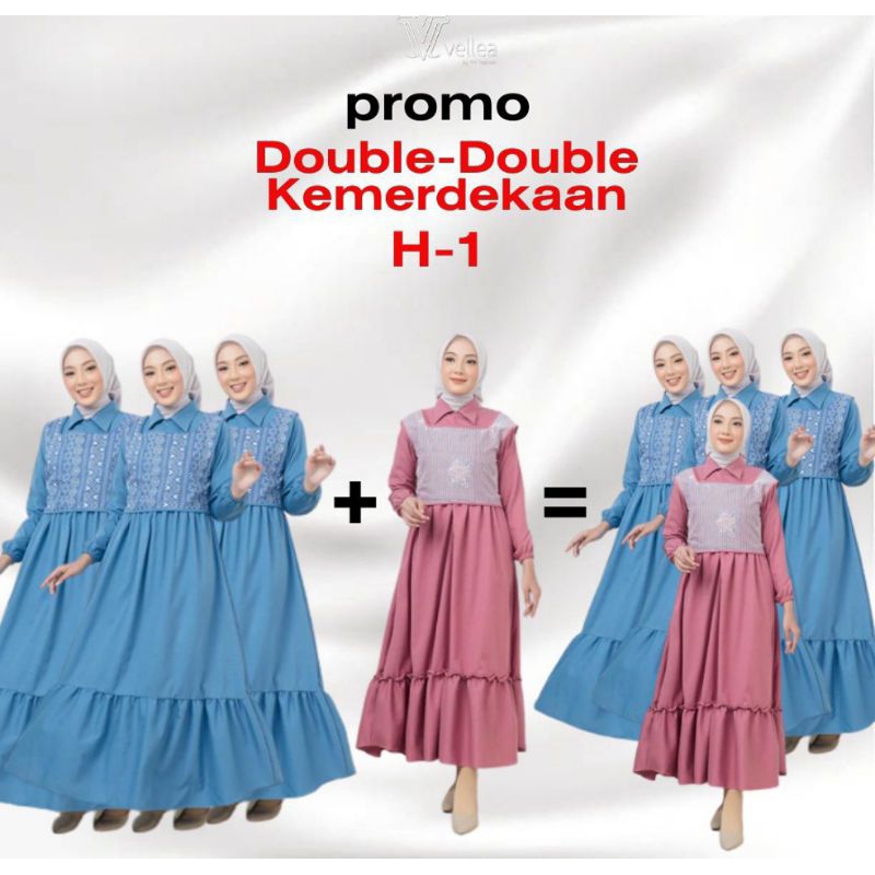 Dress Vellea VL-DR2205 PN Fashion