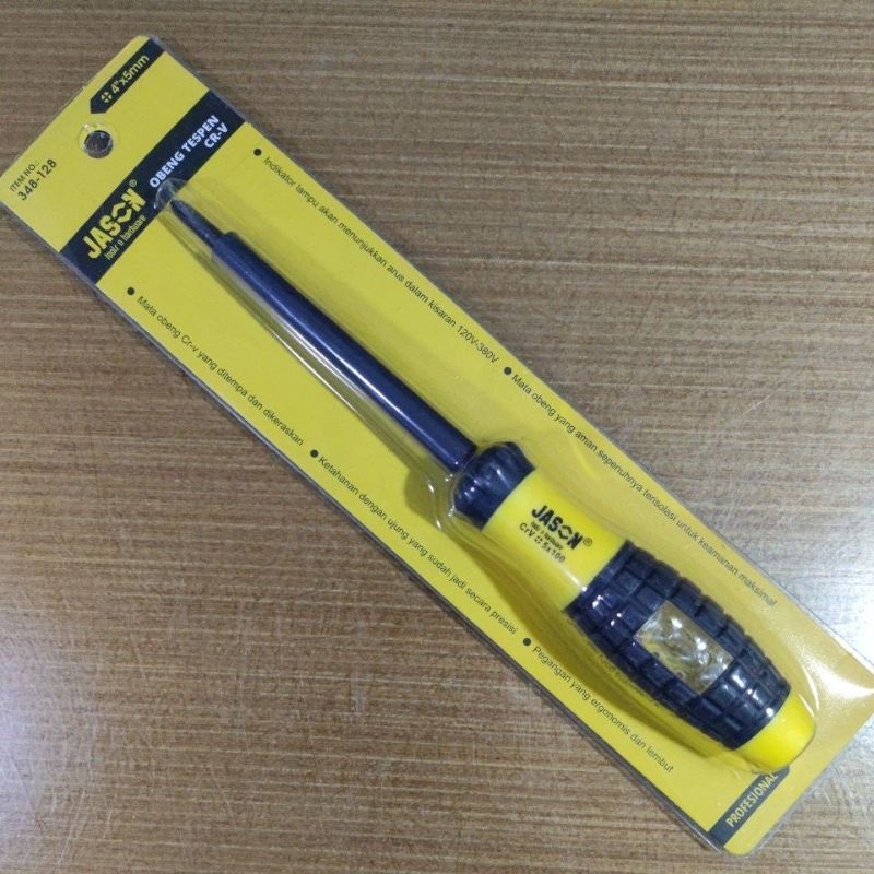 Obeng Tespen 4" x 5mm JASON