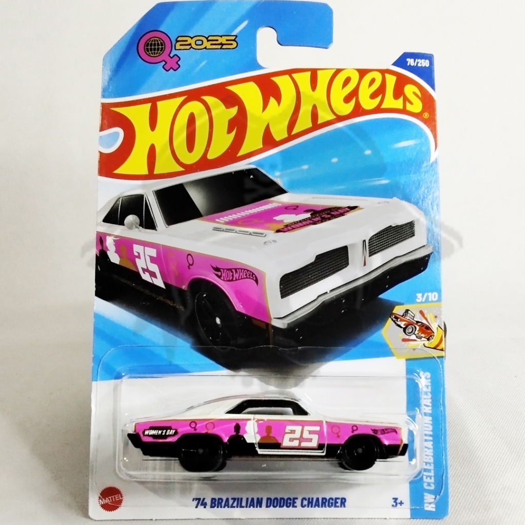 DIECAST HOTWHEELS REAL CARS 74 BRAZILIAN DODGE CHARGER, HOTWHEELS DODGE CHARGER