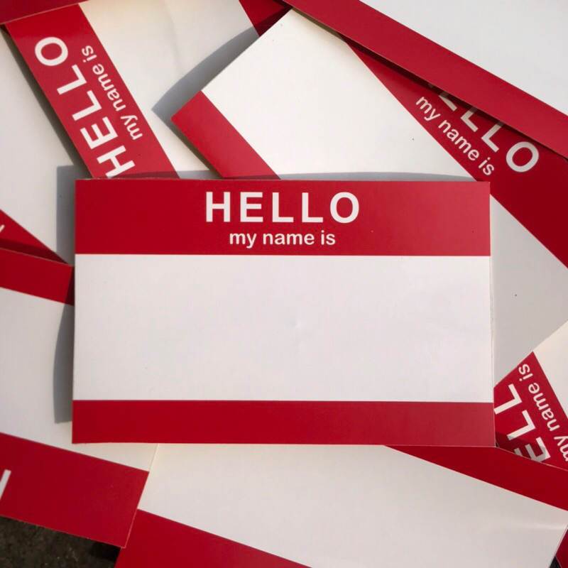 Sticker Tagging | Hello My name is | Tag Graffiti | Hello | Graffiti Sticker