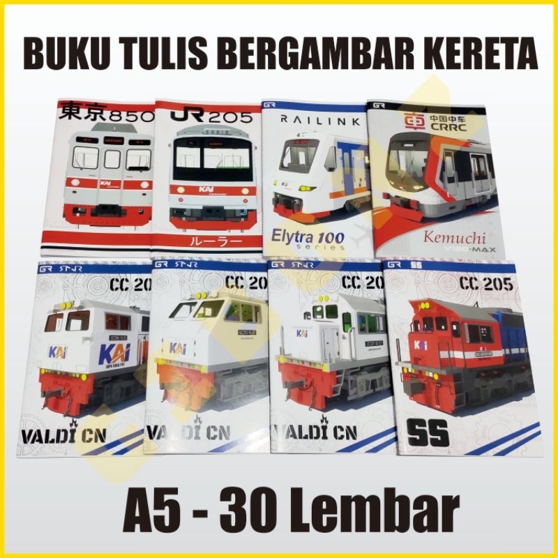 

Buku Tulis Kereta GIBONZ Railfans