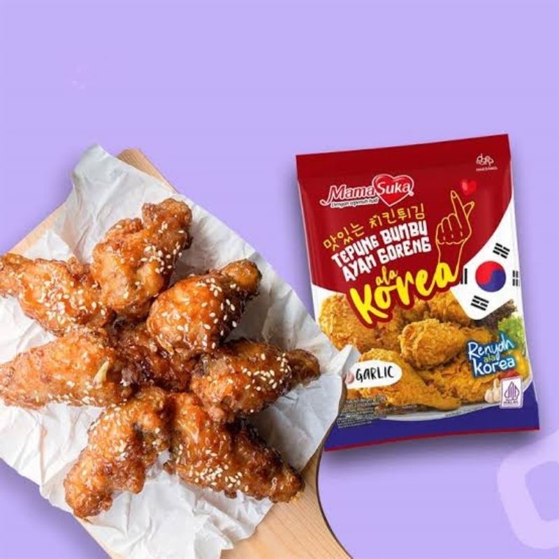 

MamaSuka Tepung Ayam Goreng ala Korea Garlic 170gr