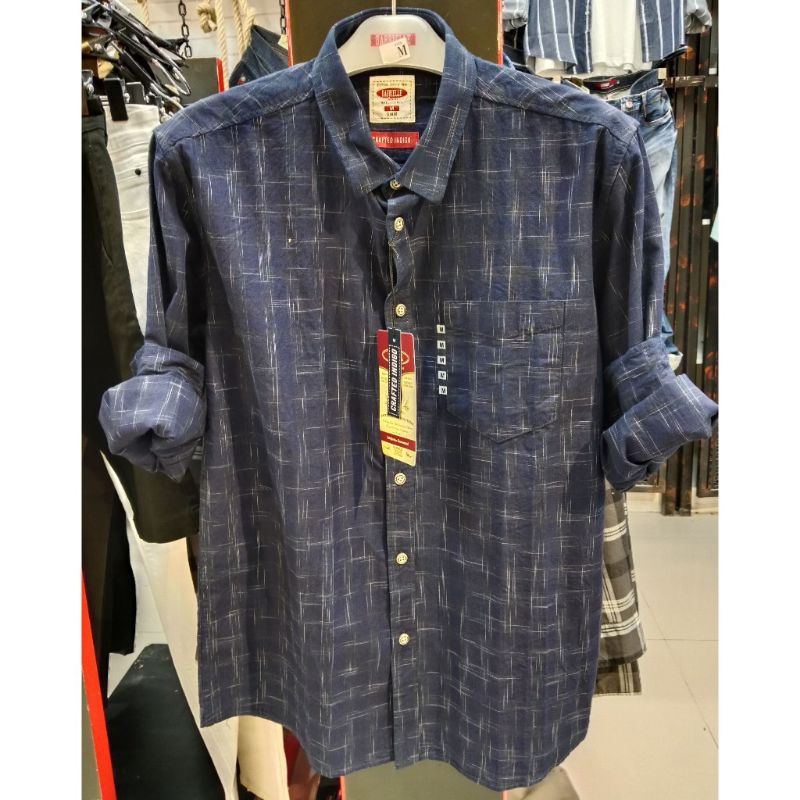 Kemeja panjang pria Gabrielle jeans original mens BBAD341M0923M kemeja pria lengan panjang katun ber