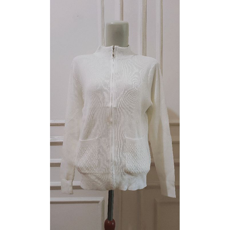 ATASAN RAJUT POLO WHITE/RAJUT PUTIH POLOS POLO/BAJU BANGKOK RAJUT PUTIH/SWITET POLO PUTIH NEW