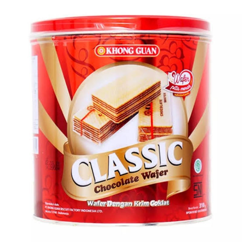 

KG Classic Chocolate Wafer 310g Kemasan Kaleng untuk Hampers Lebaran Murah Surabaya