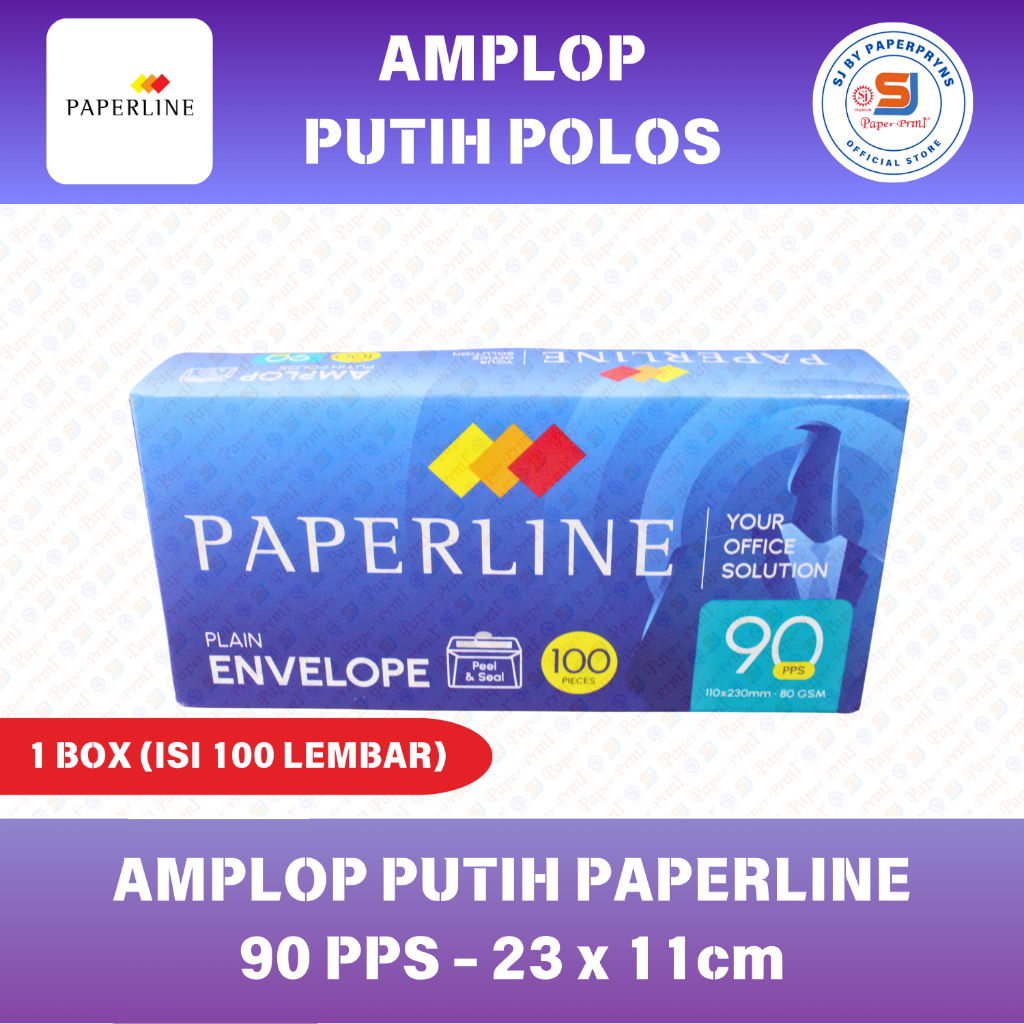 

Amplop Putih Polos Paperline 90 PPS (1 PACK ISI 100 LEMBAR)