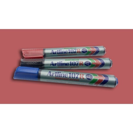 SPIDOL PERMANEN - ARTLINE 107R - HITAM BIRU MERAH