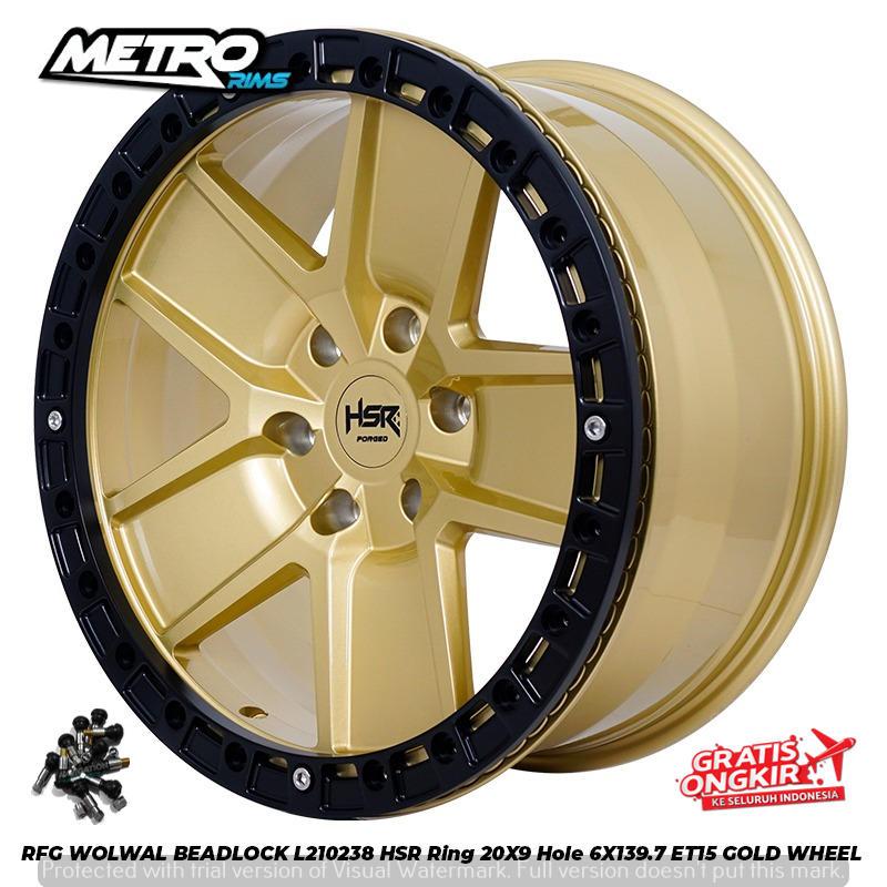 VELG BEADLOCK FORGED PREMIUM RING 20 MOBIL FORD RANGER FORTUNER LEGENDER ESCALADE PELEK RFG HSR R20