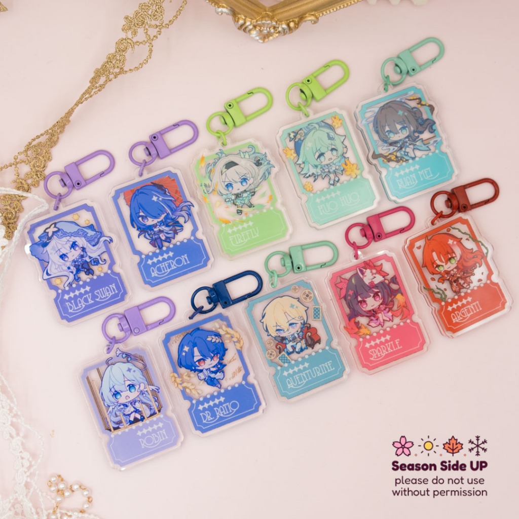 Honkai Star Rail Acrylic Keychain Ticket Ver. HSR