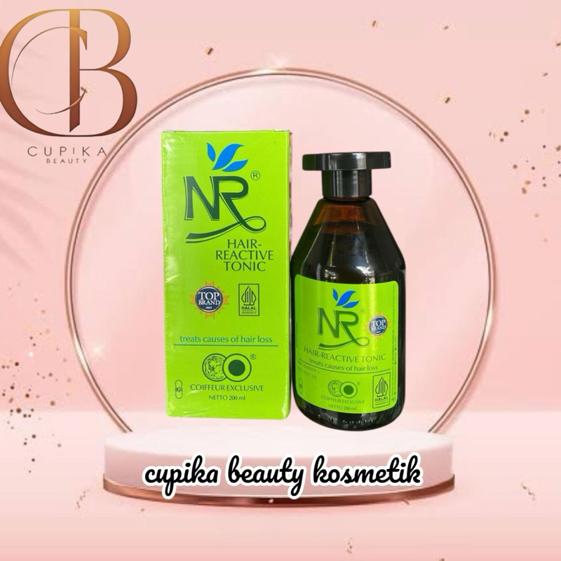 ap,z} [botol kaca] NR hair reactive tonic 200 ml - treats causes hair loss coiffeur exclusive