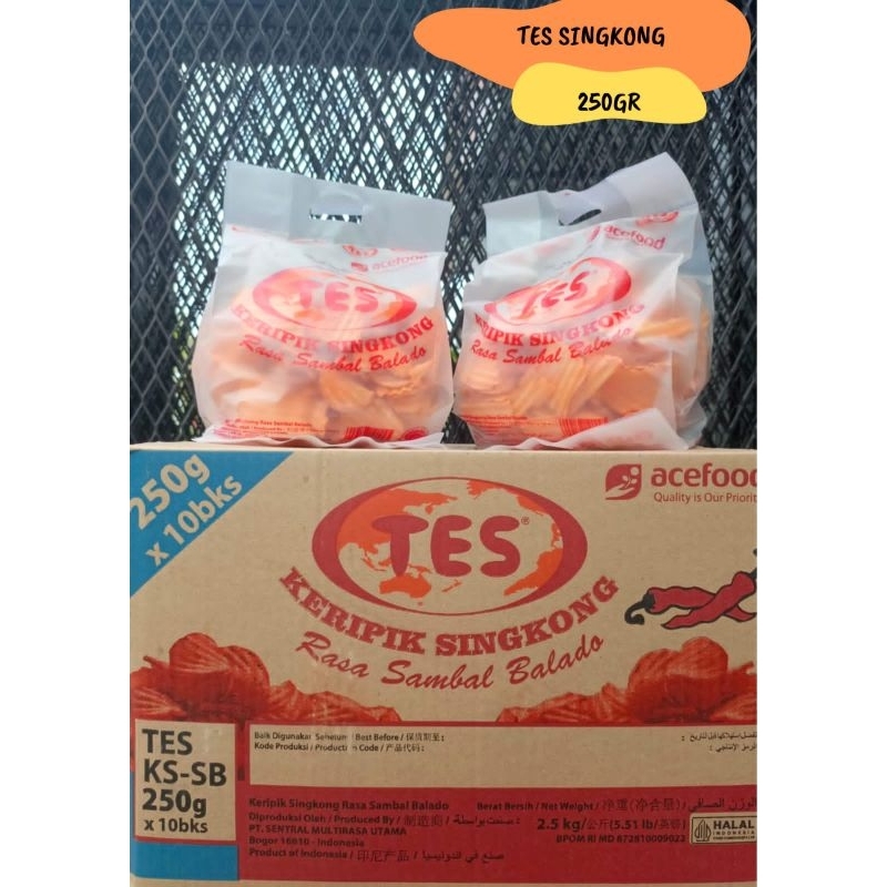 

TES Keripik Singkong Rasa Sambal Balado 250 Gram