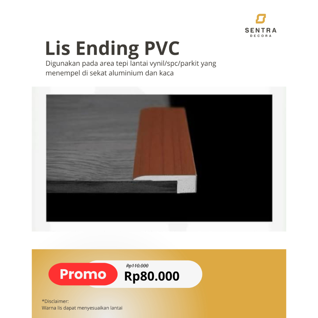 Lis Vinyl Lantai Ending PVC