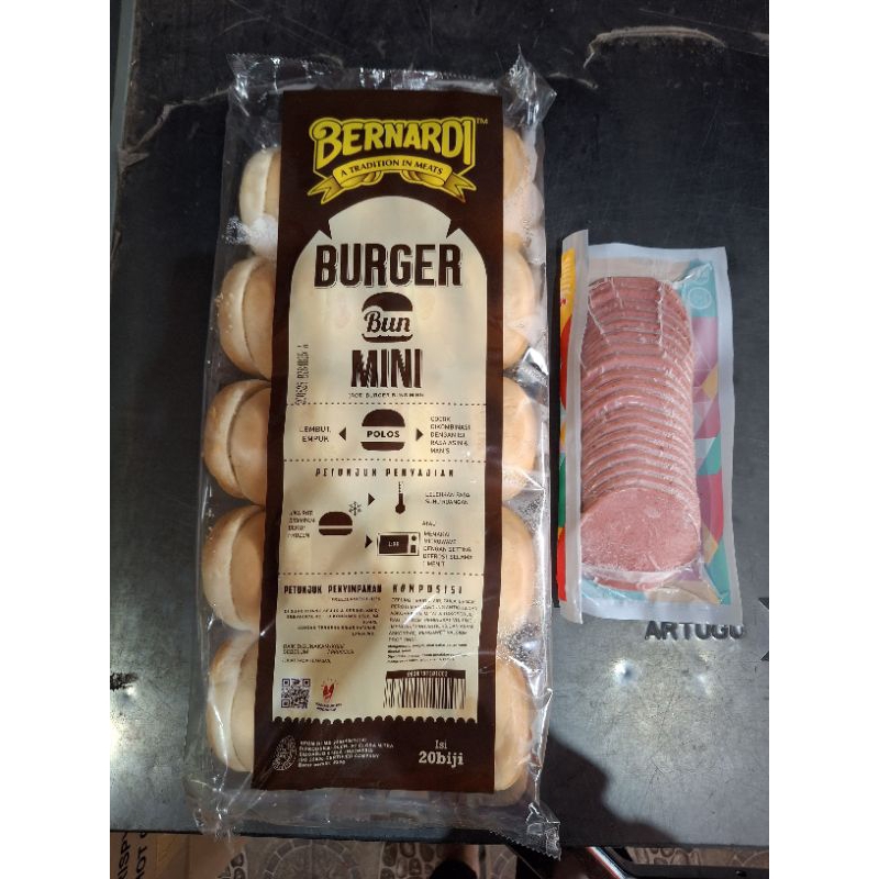 

BERNARDI ROTI BURGER MINI ISI 20+BEEF MINI VITALA (PAKET HEMAT)