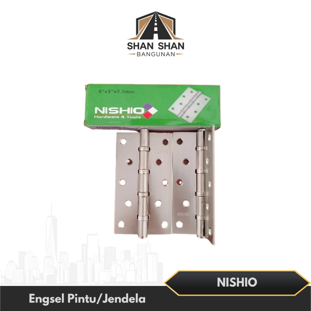 NISHIO Engsel Tebal Pintu / Jendela 5" Inch