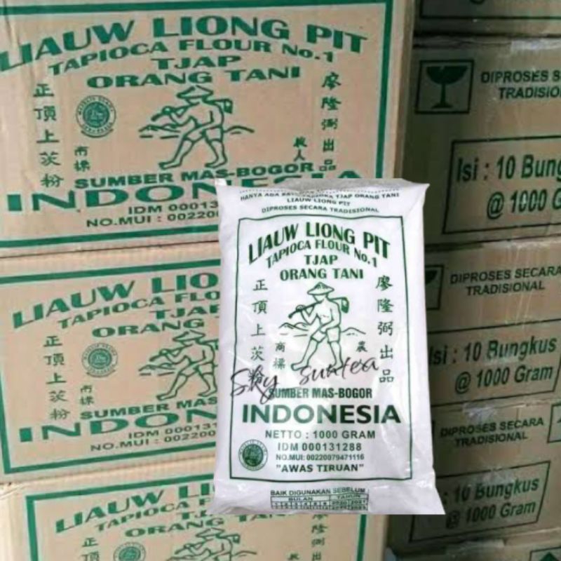 

Sagu tani 1kg isi 10pcs/ tapioca flour/ liaw liong pit/ liaw pit kardus